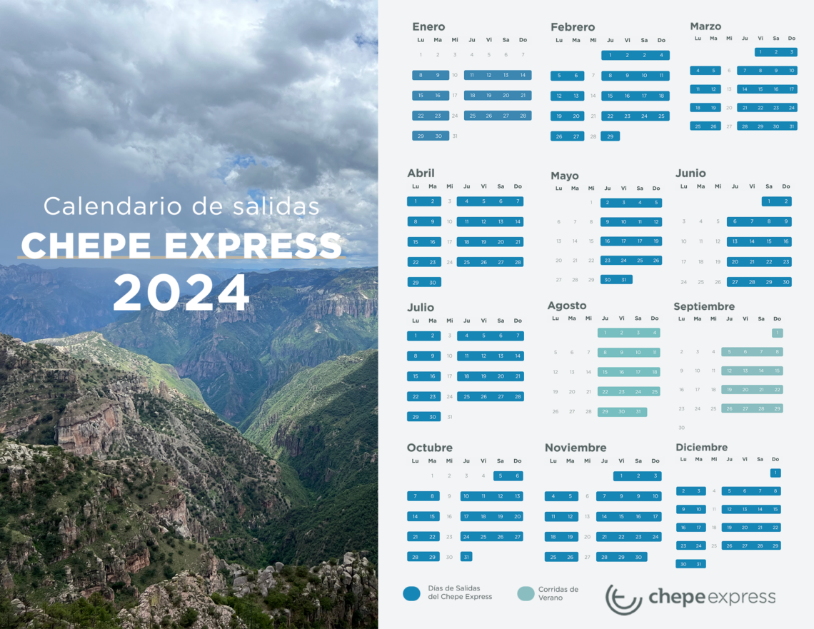 Calendario De Salidas Chepe Express Sitio Web Oficial